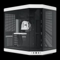 HYTE Y70 Touch Infinite Dual Chamber ATX Mid Tower Modern Aesthetic Case with Integrated 2.5K LCD Touchscreen - Panda/White