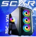 Thunder SCAR TGS V36 RGB Gaming Case 4x ARGB fans pre installed