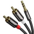 UGREEN 3.5mm Male to 2RCA Male Cable 3m (Black)